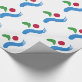Patriotic wrapping paper with Flag of Seoul Geschenkpapier (Ecke)