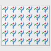 Patriotic wrapping paper with Flag of Seoul Geschenkpapier (Flach)