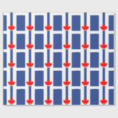 Patriotic wrapping paper with Flag of Toronto Geschenkpapier (Flach)