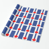 Patriotic wrapping paper with Flag of Toronto Geschenkpapier (Ungerollt)