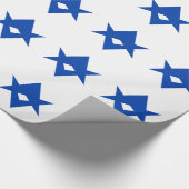 Patriotic wrapping paper with Flag of Toyota City Geschenkpapier (Ecke)