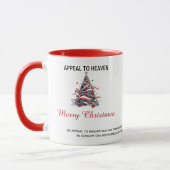 Patriotic Xmas Tree ATH1 with origin ed MUG Tasse (Links)