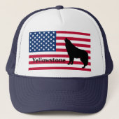 Patriotic Yellowstone Hat Truckerkappe (Vorderseite)