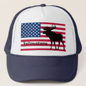 Patriotic Yellowstone Hat Truckerkappe (Vorderseite)