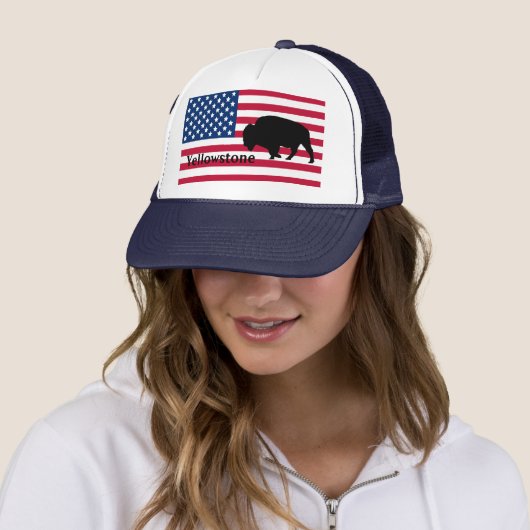 Patriotic Yellowstone Hat Truckerkappe (Beispiel)