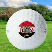 Patriotic Yemeni Flag Golf Balls, Jemen Golfball