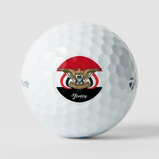 Patriotic Yemeni Flag Golf Balls, Jemen Golfball (Vorderseite)