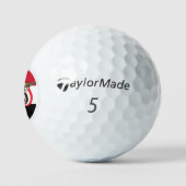 Patriotic Yemeni Flag Golf Balls, Jemen Golfball (Logo)