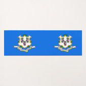Patriotic Yoga Mats mit Flagge von Connecticut, US Yogamatte (Rückseite (Horizontal))
