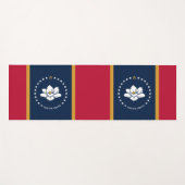 Patriotic Yoga Mats with flag of Mississippi State Yogamatte (Vorderseite (Horizontal))