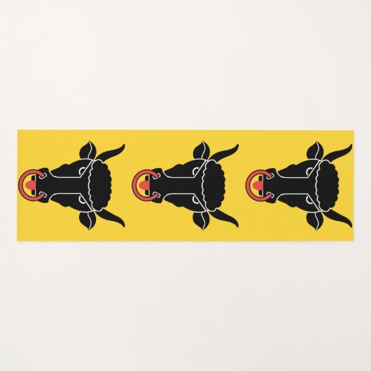 Patriotic Yoga Mats with flag of Uri, Switzerland Yogamatte (Vorderseite (Horizontal))