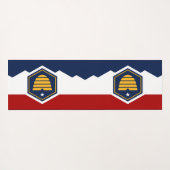 Patriotic Yoga Mats with new flag of Utah, USA Yogamatte (Rückseite (Horizontal))