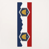 Patriotic Yoga Mats with new flag of Utah, USA Yogamatte (Vorderseite)