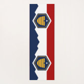 Patriotic Yoga Mats with new flag of Utah, USA Yogamatte (Rückseite)