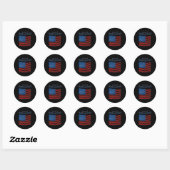 Patriotic Your Vote's American Flag Design Sticker (Blatt)