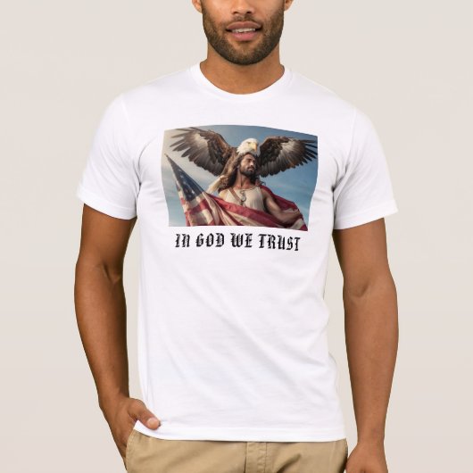 *~* PatrioticShirt Amerikanische Flagge AP27 Adler T-Shirt (Vorderseite)