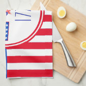 Patriotikamerikaner Geschirrtuch (Viertel Falte)