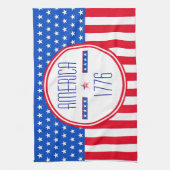 Patriotikamerikaner Geschirrtuch (Vertikal)