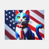 Patriotikkatze Fußmatte (Vorderseite)