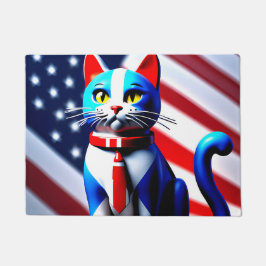 Patriotikkatze Fußmatte