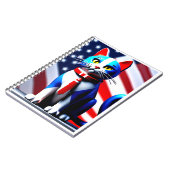 Patriotikkatze Notizblock (Linke Seite)