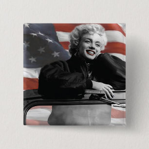 Patriotin Marilyn Button