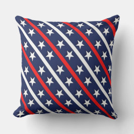 Patriotisch, 4. Juli, Kissen im Freien