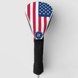 Patriotisch American Red White Blue Custom Monogra Golf Headcover