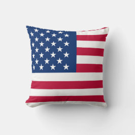 Patriotisch American Red White Blue Custom Monogra Kissen