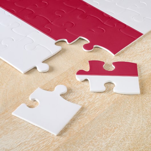 Patriotisch American Red White Blue Custom Monogra Puzzle (Seite)