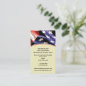 Patriotisch | AMERIKANER | Stars Streifen | USA-Fl Visitenkarte (Stehend Vorderseite)