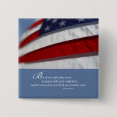 Patriotisch, amerikanische Flagge Button (Vorderseite)