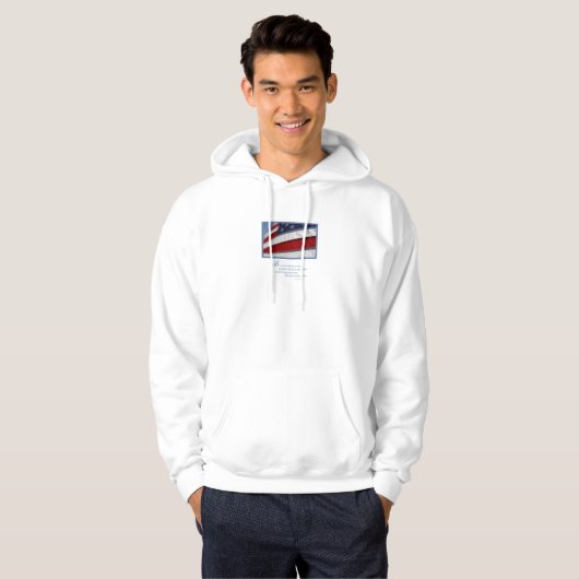Patriotisch, amerikanische Flagge Hoodie (Vorne ganz)