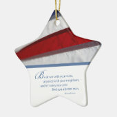 Patriotisch, amerikanische Flagge Keramik Ornament (Links)