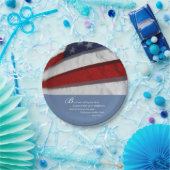 Patriotisch, amerikanische Flagge Pappteller (Party)