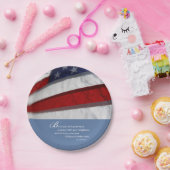 Patriotisch, amerikanische Flagge Pappteller (Party)