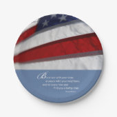 Patriotisch, amerikanische Flagge Pappteller (Vorderseite)