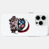 Patriotisch-amerikanischer Weihnachtsmann Case-Mate iPhone Hülle (Rückseite (Horizontal))