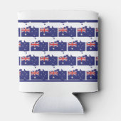 Patriotisch | AUSTRALIENFLAG | Aussie Map Kontur Dosenkühler (Rückseite)