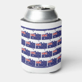 Patriotisch | AUSTRALIENFLAG | Aussie Map Kontur Dosenkühler (Kanne Rückseite)