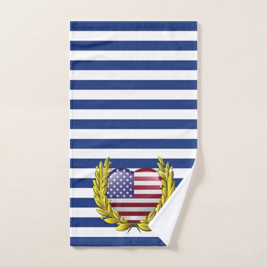 Patriotisch Badhandtuch Set (Handtuch)