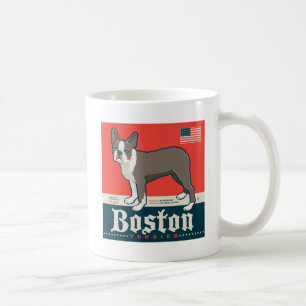Patriotisch   Boston Terrier Kaffeetasse