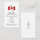 Patriotisch | CANADA FLAG | Foto-Visitenkarte Visitenkarte (Vorne/Hinten)