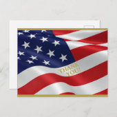 Patriotisch ... Dankeschön! Postkarte (Vorne/Hinten)