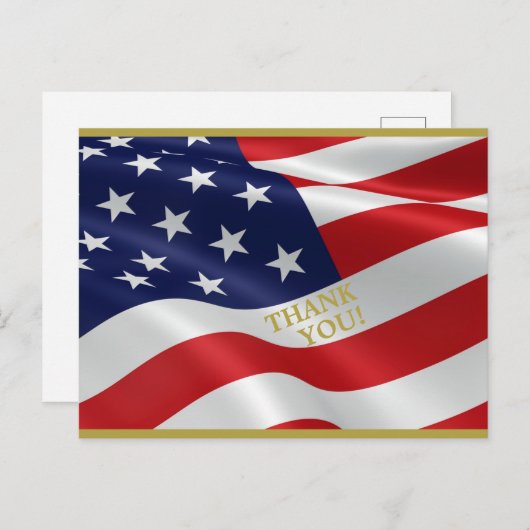 Patriotisch ... Dankeschön! Postkarte (Vorne/Hinten)