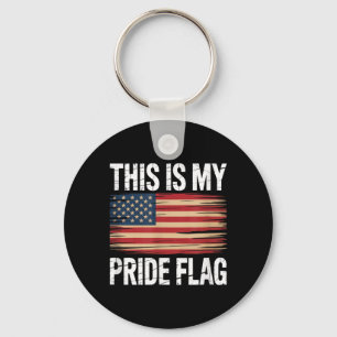 Patriotisch Dies ist die Pride-Flagge USA Amerikan Schlüsselanhänger