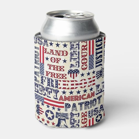 Patriotisch Dosenkühler (Kanne Vorderseite)