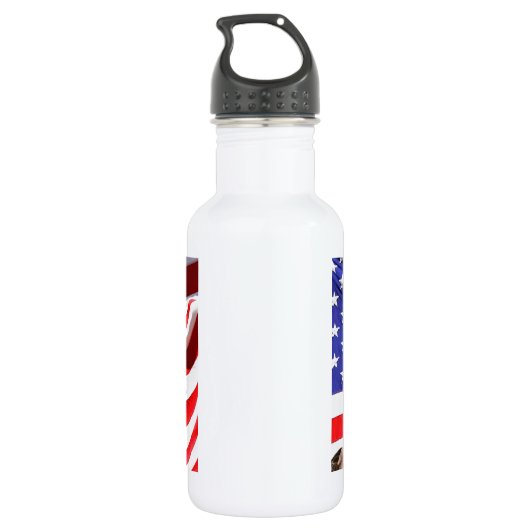 Patriotisch Edelstahlflasche (Rückseite)