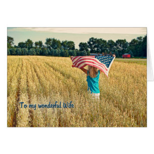 Patriotisch für Ehefrau