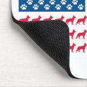 Patriotisch für Schäfer-Flag Mousepad (Ecke)